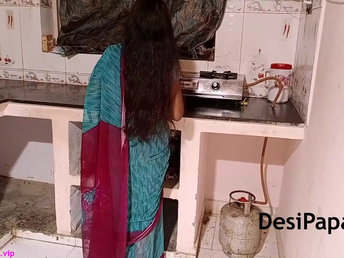 Indian Couple Fucking In Kitchen