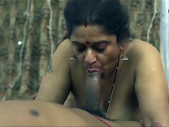 Step-sibling Indian Aunty Ko Darji Ne Lund gets a sizzling internal ejaculation on her gullet after a nasty shag