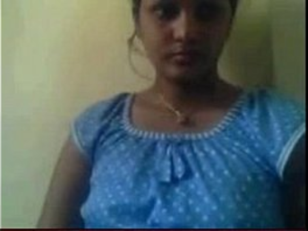 Inexperienced indian peels off on web cam