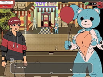 Taboo Anime porn Game: Indian Yoga Teacher Caresses Her Big-boobed Assets and Pops