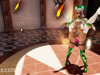 Get ready for a insatiable 3some with animated honies in a trio-way game of thieving!