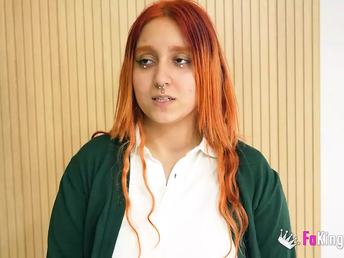 Natalyy Hott, the 18yo teenage, gets roughed up at her first porno casting!