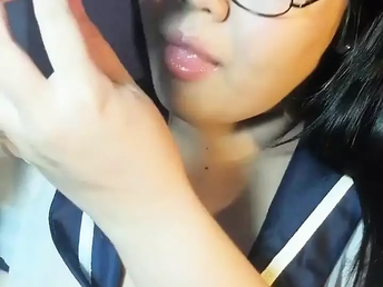 Observe Elation's nice Thai friend, plus-size, get off on a ample faux-cock and hj