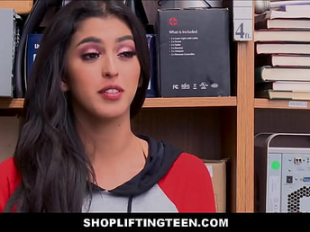 ShopliftingTeen - Shoplifting Latina Teenager Fucked By Guard - Sophia Leone