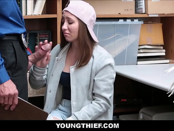 YoungThief - Young Adorable Teen Thief Shoplifter Fuck-a-thon With Officer  - Hayden Hennessy, Tommy Gunn