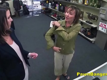 Easy Client Takes Pink cigar In Her Hairy Honeypot For Dollars