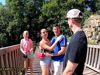 Jenny&rsquo;s Casting for Head Cheerleader Zuzu Sweet! Banged OUTSIDE & THREESOME