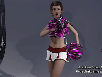 The Lecturer x-ray camera cheerleader photo shoot