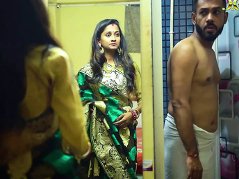 Desi Step Mommy Plows Wifey with Rigid Pecker while Observing FestVal