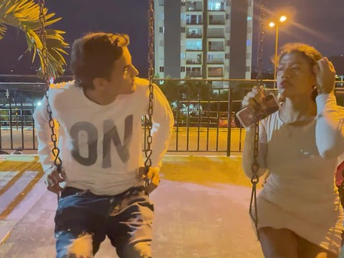 Sofiayriky's step-sibling dump in her face while she ruthlessly pulverizes her with her ginormous jugs