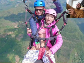 Girlnexthot1 goes insatiable on air with Paragliding Dump On Air Porn - Bangla review