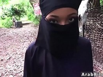 Muslim teenage worships Home Away From Home Away From Home in this horny outdoor oral job venture