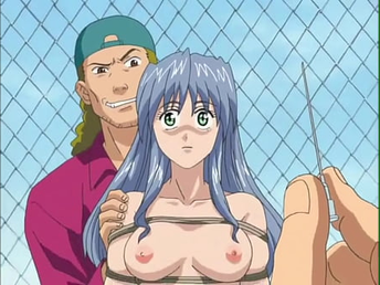 Manga porn woman boinked on rooftop by doc