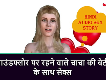 Hindi Audio Sex Story - Sex with Ground floor step uncle's Daughter