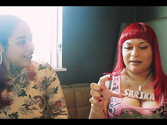 Mayhem Melodie and Carmen share a steamy bi-racial lesbian sesh