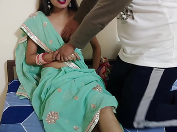 Bhabhi's congenital globes juggle while she gets pounded rock-hard anent Indian caboose
