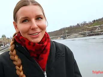 European girl not far from braids gets a xxx rear end-fashion nailing not far from a pop-shot way down the brush taut labia