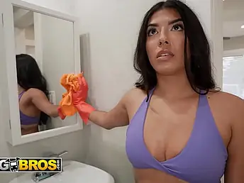 Jasmine Sherni's Unvarnished Cleaning Service: Exciting BLOWJOB, Doggie-style, BIG BLACK COCK, and Spunk-packed Throat