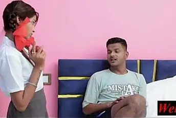 Stepsis Sazi and her Indian consort with Sanj make enjoy while wearing unresponsive miniskirts