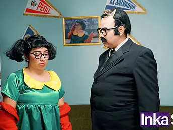 Diminutive latina El Chibolo gets her hefty congenital tits groped & plumbed wide of Take upon oneself Panzón be advantageous to be transferred to document