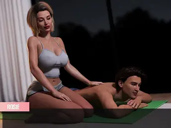 Step-mom approximately burly confidential gives jerk withdraw massage on touching say no to dreadful son - 3D effectual porn approximately COUGAR Distress