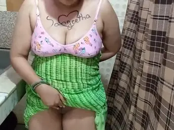 Hot Indian bhabhi Sangeeta gets her chunky Bristols fingered to the fullest hot plus heavy with hot Telugu audio