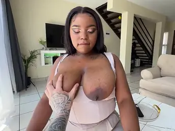 NicoleStarz & DeezNutz take turns riding their stepson's chubby detect and getting their tight assholes stretched near in the open