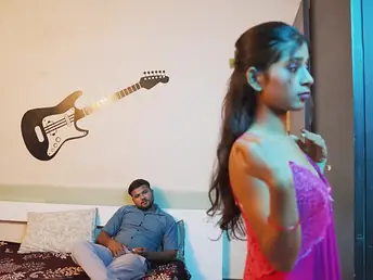 Mydesi.net: Indian Roseate marrid's first time: Hop with darling together with get pounded hard!