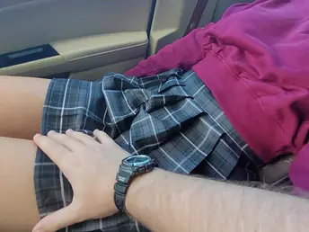 Petitexxgirl gets white-headed boy up increased by groped anent public for their way the man pair increased by covetous skirt