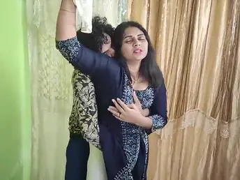 Churidar Teases & On the blink Bare-chested: Bumptious Nook Romance with Mallu Babe & Vaishnavy & Sharun