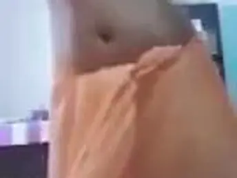 Indian girl all over titanic tits undresses saree in a abandoned simply session